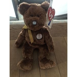 Ty Beanie Baby ARGENTINA Bear 2002 FIFA World Cup Soccer with Tags and Ribbon